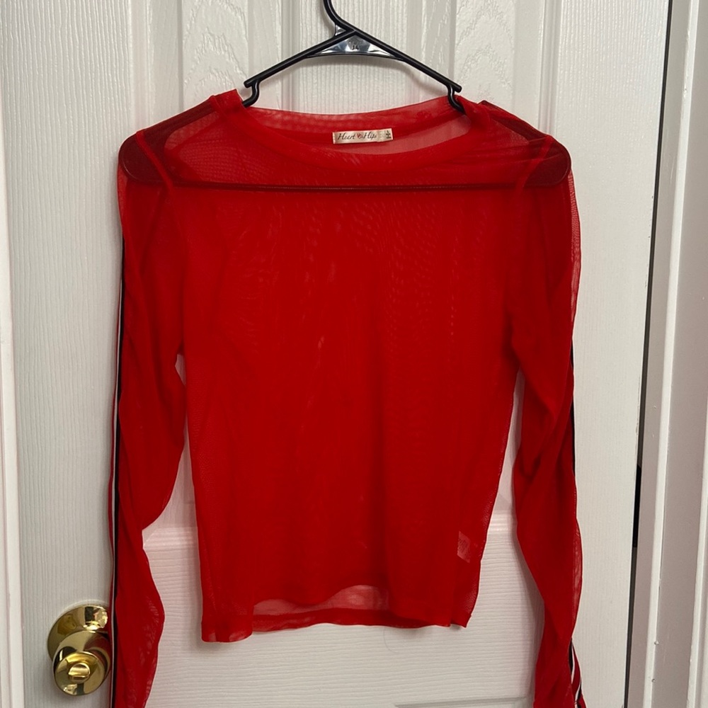 See Through Bikini Cover | Red